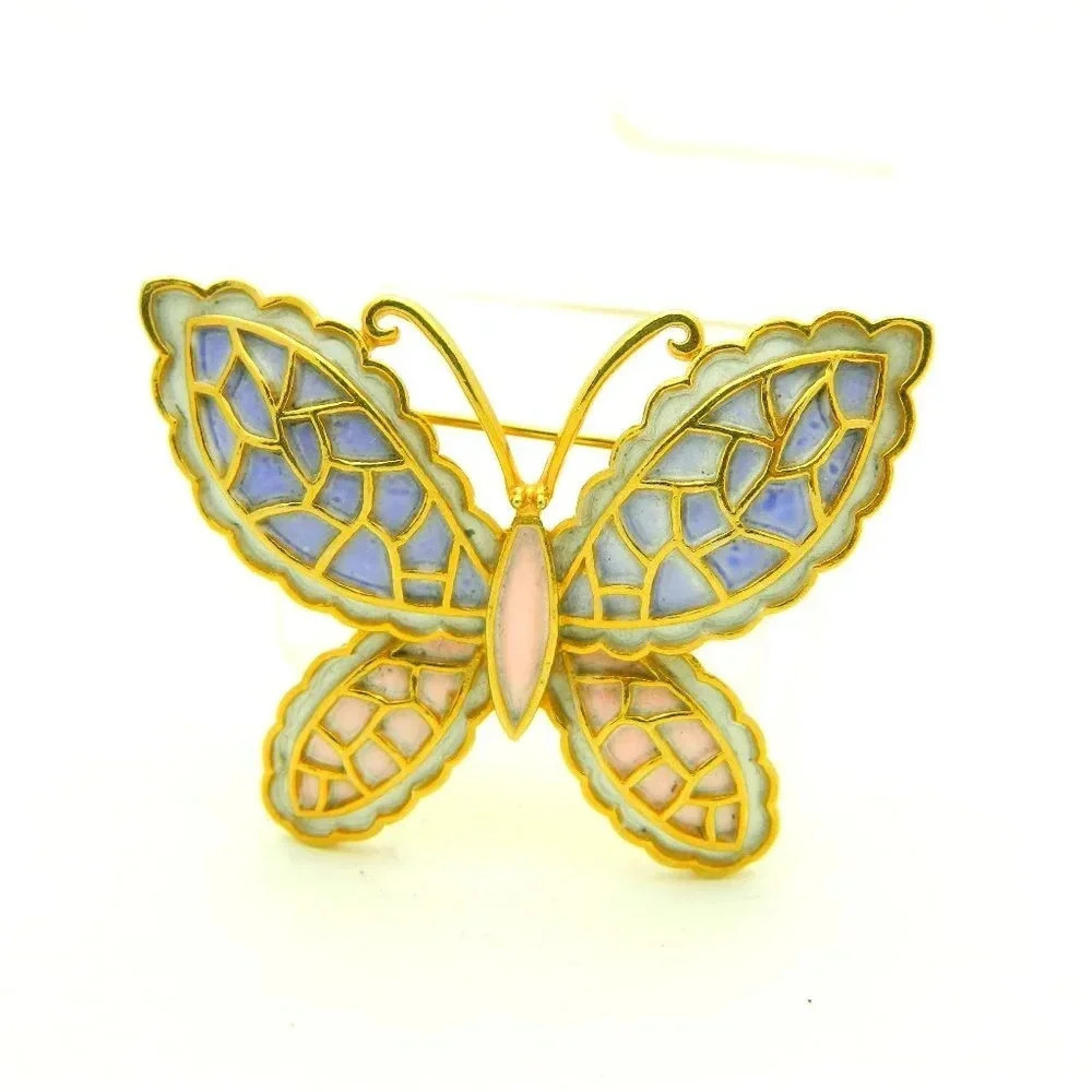 JJ Pastel Enamel Butterfly Pin